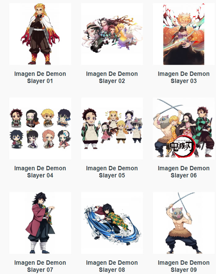 PNG Transparente Imagenes de Demon Slayer Personajes