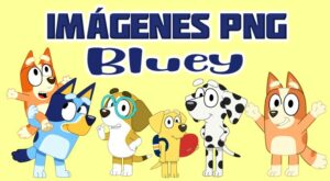 Imágenes de Bluey en PNG fondo Transparente