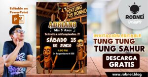 Invitación Tung Tung Tung Sahur