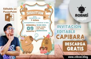 Invitación de Capibara para editar GRATIS