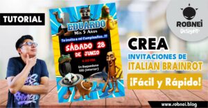 Crea invitaciones de italian brainrot GRATIS